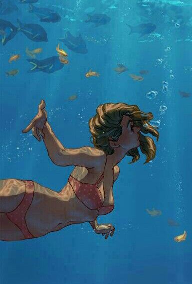 Water On Skin Drawing, In Water Reference Drawing, Underwater Effect Drawing, Under Water Concept Art, Swimming Poses Reference Drawing, Swimming Drawing Poses, People In Water Reference, Swimming Reference Drawing, Under Water Art Illustration