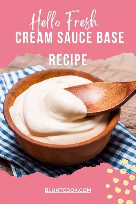 Hello Fresh Cream Sauce Base Recipe Hello Fresh Cheese Roux Concentrate, Cream Sauce Base Hello Fresh, Low Calorie Cream Sauce, Hello Fresh Cream Sauce Spice Blend, Hello Fresh Cream Sauce Base Recipe, Healthy Cream Sauce, Cream Sauce Base, White Cream Sauce, Dijon Cream Sauce