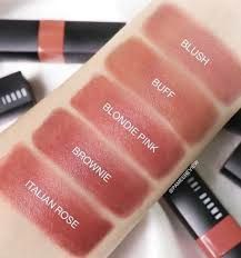 Bobbi Brown Lipstick Swatches, Bobbi Brown Blush, Bobbi Brown Lipstick, Brown Blush, Lip Color Lipstick, Bobbi Brown Makeup, Lip Swatches, Lips Shades, Lipstick Swatches