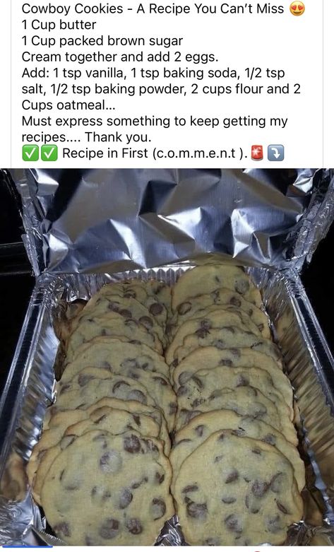 Low Cal Sweet Snacks, Cookie Baking Tips, Best Chocolate Chip Cookies Ever, The Best Chocolate Chip Cookies, Best Chocolate Chip Cookies, Food Cookies, Cowboy Cookies, Best Chocolate Chip, Easy Baking Recipes Desserts