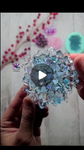 J u l i A r t  S t u d i o on Instagram: "Sharing how I made a clear resin crystal without using pressure pot for curing. I ended up using this piece as the center for a flower bowl I made for my friend.
.
Crystal Dahlia Silicone Mold on my website juliart-studio.com. 
.
Resin: @letsresin . Use Affiliate Link in my bio for discount on their website 
.
#resincrystal #crystalmolds #druzy #resinmolds #epoxymold #epoxycrafts #processvideo #tutorialvideo #unmoldingresin #demoldingresin #resinpour #crystalcluster #resinprocess #resinartist" Resin Bowl, Pressure Pot, Resin Pour, Flower Bowl, For My Friend, Clear Resin, Resin Molds, Crystal Cluster, Silicone Mold