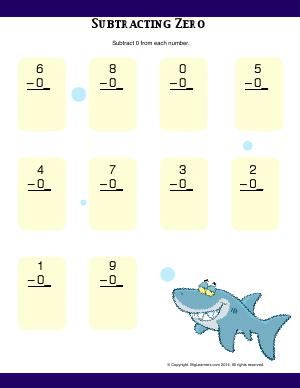 Worksheet | Subtracting Zero | Students will practice subtracting zero from each number. Subtraction With Zero Worksheet, Kindergarten Subtraction, Subtraction Kindergarten, Subtraction Worksheets, Second Grade Math, Adding And Subtracting, English Language Arts, Preschool Kindergarten, Preschool Worksheets