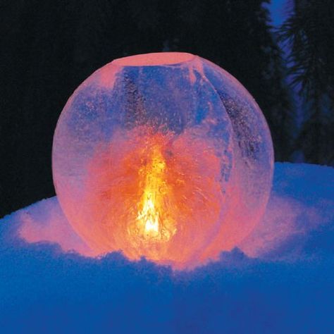 Ice Globe Lantern Kit Ice Globe Lanterns, Globe Lantern, Ice Candle, Clear Chairs, Ice Globes, Outdoor Walkway, Contemporary Metal Wall Art, Outdoor Thermometer, Outdoor Fan