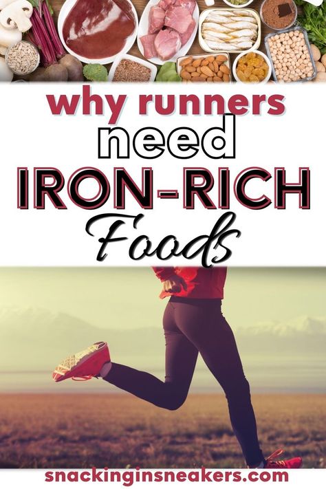 Interested in nutrition for runners? Learn more about the benefits of iron for runners, how much iron you need, and the best food sources of iron. This mineral is key for running performance! Benefits Of Iron, Best Food For Runners, Pre Run Snack, Runners Food, Nutrition For Runners, Sources Of Iron, Athlete Nutrition, 5k Training, Best Iron