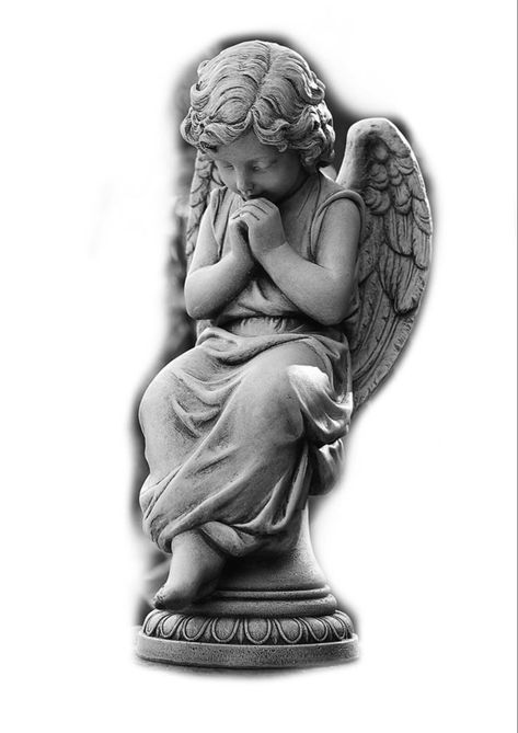 Cherub Tattoo Designs, Angle Tattoo, Baby Angel Tattoo, Angel Statues Sculpture, Hero Tattoo, Archangel Tattoo, Cherub Tattoo, Christian Graphic Design, Tattoo Filler