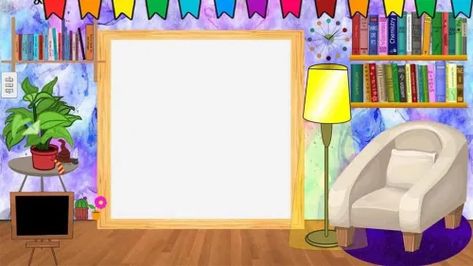 Los mejores fondos virtuales para clases on line -Orientacion Andujar Classroom Background, Teacher Cartoon, Classroom Banner, School Frame, Meet The Teacher, Class Decoration, Music For Kids, Childhood Education, Image Frame