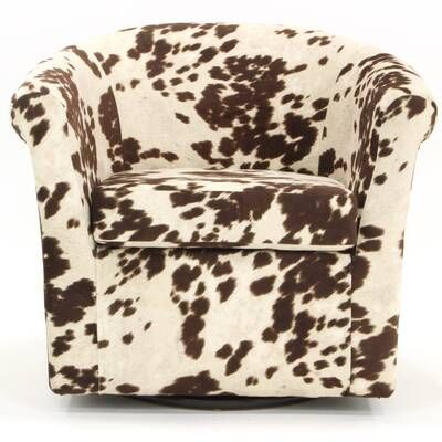 Western Houses, Western Chairs, Sons Room, Spa Colors, Cowhide Chair, Swivel Club Chairs, Cozy Den, Western Bedroom, Cowhide Print