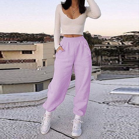 b29eed44276144e4e8103a661f9a78b7desc51282376ri Long Sweatpants, Chic Style Outfits, Airport Fit, Trendy Work Outfit, Loose Sweatpants, Casual Chic Outfits, Style Désinvolte Chic, Airport Outfits, Style Moodboard