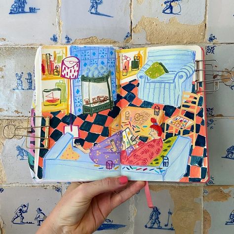 Voyage Sketchbook, Kunst Collages, Artist Sketchbook, Sketchbook Art Journal, Watercolor Sketchbook, Marker Drawing, Learn Art, Sketchbook Inspiration, Marker Art