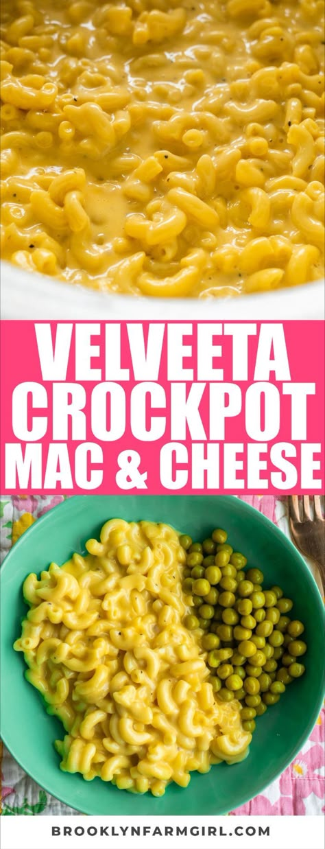 Creamy Crockpot Mac And Cheese, Mac And Cheese With Velveeta, Easy Crockpot Mac And Cheese Recipe, Mac N Cheese Crockpot, Slow Cooker Mac And Cheese, Crockpot Mac N Cheese Recipe, Easy Mac N Cheese, Crockpot Mac And Cheese, Pumpkin Mac And Cheese