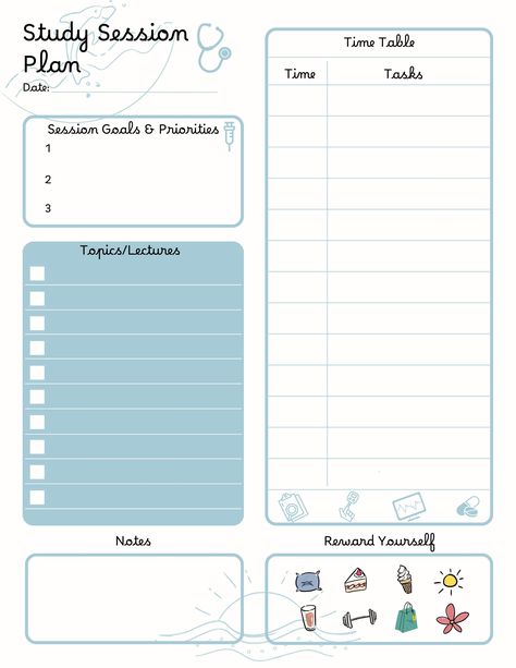 Excited to share the latest addition to my #etsy shop: Study Session Planner Template in Ocean for Medical/Premedical/Nursing/Pharmacy Students - Downloadable for iPad, Printable https://etsy.me/3HleMN3 #white #blue #simple #minimalistic #cute #productivity #studyplanner #medical #nursing Study Session Planner, Study Sessions Planner, Medical Template, Medical Nursing, Ipad Essentials, Organization Bullet Journal, Pharmacy Student, Study Session, Custom Notebook