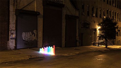 Light Painting Evolved: Introducing the Pixelstick Pixels Gif, Light Painting Tools, Light Animation, Rainbow Gif, Painting Light, Beach Boy, Painting Tool, Colossal Art, The Beach Boys