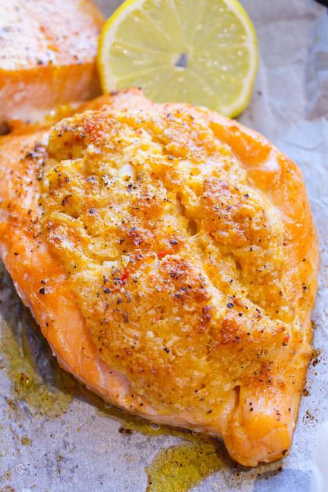 Crab Rangoon Stuffed Salmon, Sams Stuffed Salmon, Salmon Stuffed With Crab And Shrimp, Shrimp Stuffing For Fish, Salmon Stuffed With Shrimp, Stuffed Salmon Crabmeat And Shrimp, Crab Stuffed Salmon Recipes Baked, Crab And Shrimp Stuffed Salmon, Crab Stuffed Salmon Recipes