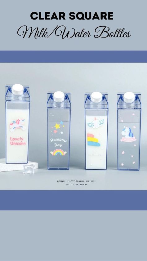 Milk Carton Water Bottle #aesthetic #kitchen #bottle Milk Carton Water Bottle Aesthetic, Water Bottle Aesthetic, Milk Carton Water Bottle, Carton Water Bottle, Bottle Aesthetic, Portable Water Bottle, Milk Bottles, Milk Carton, Camping Activities