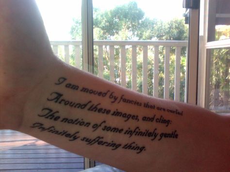 t.s. eliot tattoo quote Ts Eliot Poems, Tattoos From Books, Literary Tattoo, Ts Eliot, Poetry Music, Books Poetry, Tattoo Quote, Literary Tattoos, T S Eliot