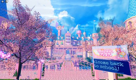 new school in royale high finally came! new accessories, journal, etc. were added! currently, we have 2 phases that are out for everyone while phase 3 will be for level 500+! enjoy! Royale High Campus 3, Royal High New School, Royale High New School, Royale High School, High Castle, School Campus, Welcome Back To School, Royale High, New Accessories