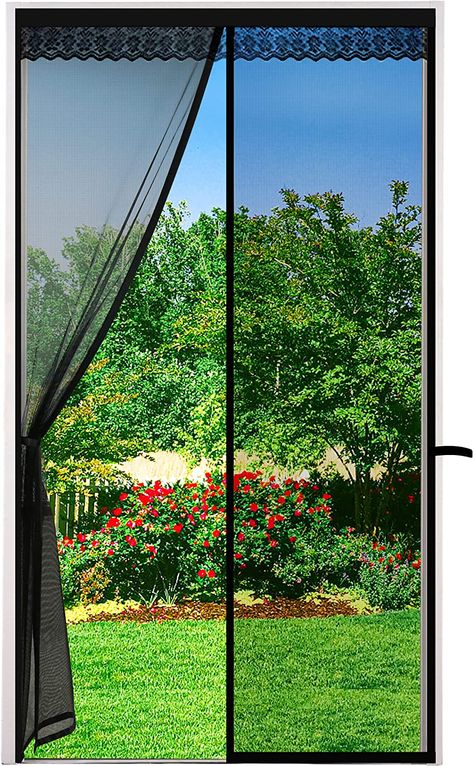 Window Bug Screen, Insect Screen Door, Fly Screen Doors, Mosquito Curtains, Living Accessories, Mosquito Screen, Magnetic Screen Door, Door Types, Screen Plants