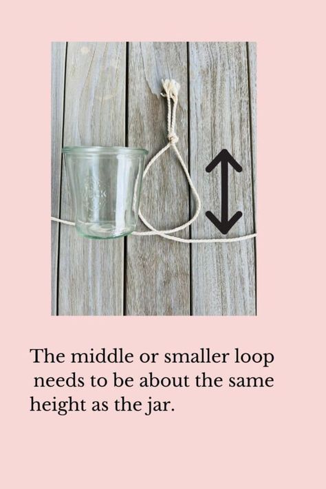 Easy Steps for Making a Simple DIY Glass Jar Sling | Most Lovely Things Glass Jar Diy, Mason Jar Plants, Autumn Craft, Small Glass Jars, Small Glasses, How To Hang, Jar Diy, Hanging Flowers, Simple Diy