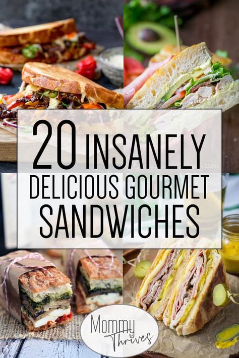 Dessert Gourmet, Resep Sandwich, Sandwhich Recipes, Healthy Sandwich Recipes, Summer Sandwiches, Best Sandwich Recipes, Cold Sandwiches, Gourmet Sandwiches, Deli Sandwiches