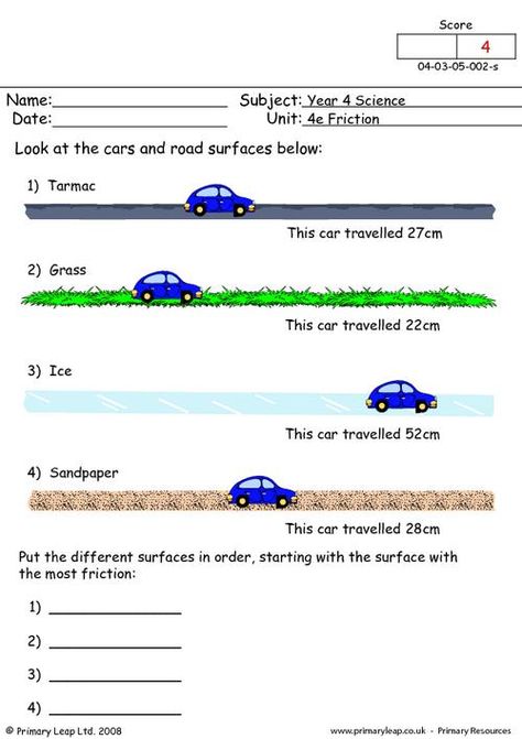 Friction Worksheet, Primary School Worksheets, Ks2 Science, Motion Activities, Educational Websites For Kids, States Of Matter Worksheet, Weekly Homework, Science Printables, Cloze Activity