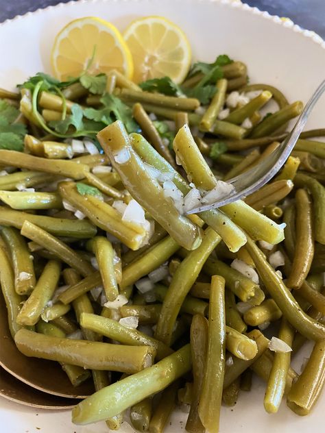 German Bean Salad, German Green Bean Salad, Green Bean Salad Recipes Cold, German Green Beans, Green Bean Salad Cold, Cold Green Bean Salad, Green Beans Salad, German Food Recipes, Green Bean Salad Recipes