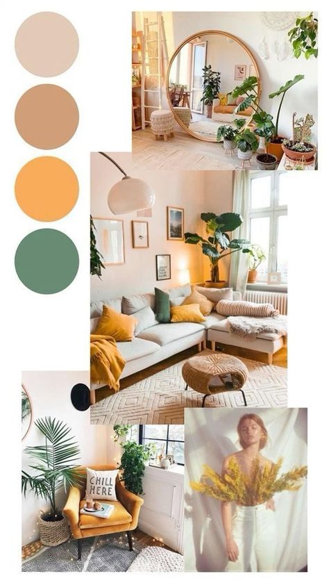 Vstupná Hala, Living Room Decor Apartment, Boho Living Room, Living Room Inspo, Design Living, Design Case, Aesthetic Room Decor, Room Colors, Home Fashion