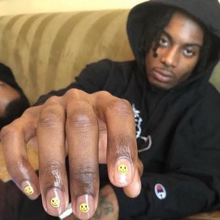 Carti Nails, Juice Wrld Wallpaper Iphone, Toenail Polish Designs, Juice Wrld Wallpaper, Mens Manicure, Mens Nails, Toenail Polish, Fashion Mask, Makeup Blog