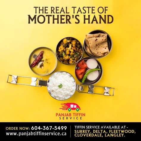 Living away from family is pretty tough 😟  There are many day to day challenges that you have to face of all the things you miss- Homemade food is one of the biggest ones.  g to your choices. - - 👉Call for Booking Today: 604-367-5499 - - 👉 Visit our website for more info: www.panjabtiffinservice.ca  - - #panjabtiffinservice #besthomemadefood #punjabifoodincanada #punjabtiffin #indianfood #punjabifood #punjabitastyfood #bestindianfoodincanada #homemadefood #foodblogger #tiffin #tiffinservice # Tiffin Service Poster, Tiffin Menu, Dasara Wishes, Tiffin Service, Veg Thali, Tiffin Recipe, Canada Food, Tiffin Box, Punjabi Food