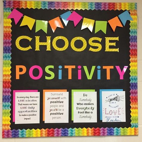 Spectacular Classroom Motivational Board Decor Ideas For Elementary #classroom… B48 School Staff Room Bulletin Boards, Cute Bulletin Boards High School, Bulletin Board Ideas For School Office, School Office Board Decoration Ideas, Positive Behavior Bulletin Board Ideas, Positive Bulletin Board Ideas For Work, Middle School Nurse Bulletin Board Ideas, Motivational Bulletin Boards Elementary, New Year Bulletin Boards For School