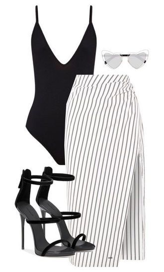 Shop the look | Black and white outfit | spring look  #shopthelook Outfit Chic, Mode Inspo, Looks Chic, Mode Inspiration, White Outfits, Polyvore Outfits, Look Fashion, Spring Outfit, Classy Outfits