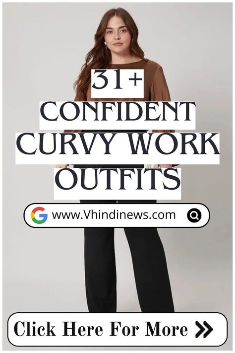 Discover 31 stylish and professional work outfits tailored for curvy women. From elegant dresses to tailored suits, find inspiration to enhance your office wardrobe and embrace your curves with confidence.

#CurvyFashion #WorkOutfits #PlusSizeStyle #OfficeWear #CurvyWomen #ProfessionalAttire #curvywomen #plussize #officewear #curvyfashion #workwear #casualoutfit #plussize Lawyer Outfit Women Plus Size, Work Outfits For Curvy Women, Curvy Work Outfit, Curvy Women Pattern, Workwear Inspiration, Outfits For Curvy Women, Curvy Petite Outfit, Outfit Curvy, Professional Work Outfit