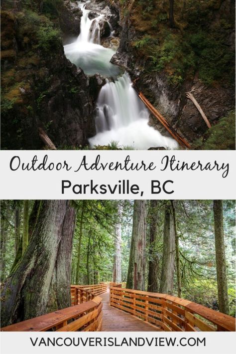 Self-Drive Parksville Outdoor Adventure Itinerary Parksville Bc, Victoria Island, Camping Stuff, Island Destinations, Waterfront Restaurant, Community Park, 2025 Vision, Seaside Towns, Island Travel