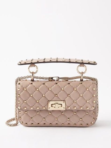 Valentino Garavani Rockstud Bag, Valentino Rockstud Bag, Bag Wishlist, Bottega Bag, Valentino Purse, Valentino Bag, Valentino Garavani Bag, Beige Bag, Valentino Rockstud