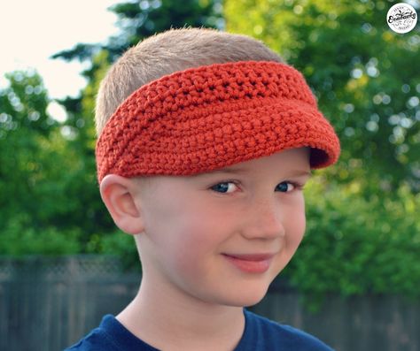 Visor Pattern, Pink Designs, Golf Visor, Hat Patterns Free, Medium Weight Yarn, All Free Crochet, Crochet Hats Free Pattern, Crochet Blog, Variegated Yarn