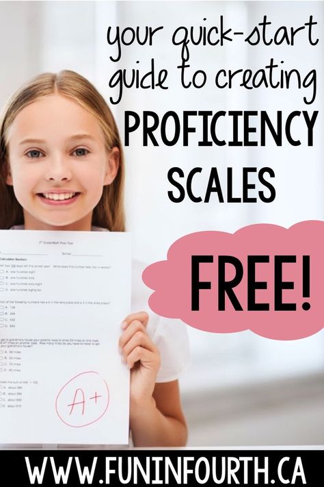 Looking to add proficiency scales to your assessment practice? Maybe you need some new ideas to better your strategies? Grab your copy of my proficiency scale guide. These steps will help you to create proficiency scales in all subject areas with ease! #FunInFourth #ProficiencyScales #StandardBasedAssessment #CommonCore #ElementaryStandardAssessment Proficiency Scales, Canadian Social Studies, Fall Lesson Plans, Fall Lessons, Classroom Freebies, Math Center Activities, Third Grade Teacher, Science Projects For Kids, Second Grade Teacher