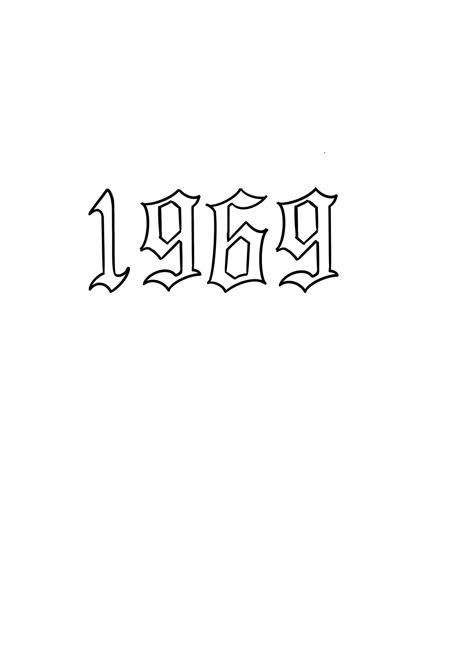 1969 Tattoo Number, 1969 Tattoo, Rocky Tattoo, Procreate Tattoo, Full Leg Tattoos, Tattoo Lettering Styles, Torso Tattoos, Number Tattoos, Gothic Tattoo