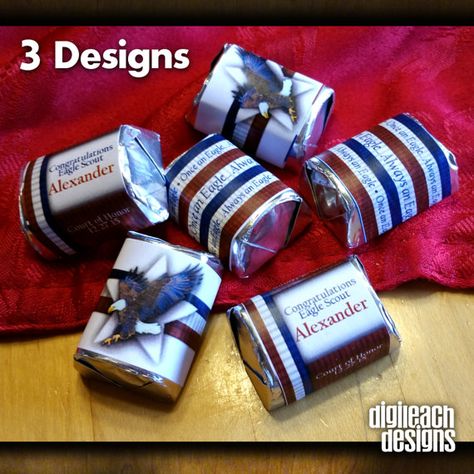 Eagle Scout Court of Honor Hersheys Nugget by DigileachDesigns Eagle Court Of Honor, Nugget Candy, Eagle Scout Court Of Honor, Boy Scouts Eagle, Eagle Landing, Eagle Scout Ceremony, Court Of Honor, Eagle Scouts, Hershey Nugget