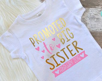 Sister Announcement, Big Sister Announcement, Big Sister T Shirt, Girls 3rd Birthday, Big Sister Gifts, Sibling Shirts, Girls Coming Home Outfit, Sister Shirt, Sister Tshirts