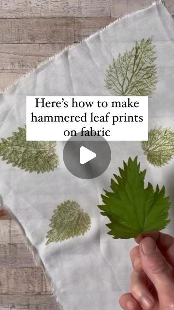 NATURAL DYEING | REBECCA DESNOS | Hammered Leaf Prints 😍🌿  Creating realistic leaf prints on cloth is incredibly satisfying 🤗🔨✨  👉 Comment “ZINE” and I’ll DM you more info... | Instagram Eucalyptus Dye, Natural Dyeing Techniques, So Satisfying, Eco Printing, Plant Dyes, Dyeing Techniques, Lemon Balm, December 4, Delicate Details