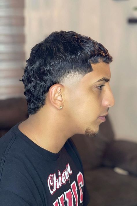 Stylish Mens Haircuts, Black Hair Cuts, Taper Fade Haircut, Mullet Haircut, Fresh Haircut, Faded Hair, Taper Fade, Haircut Designs, Mullet Hairstyle