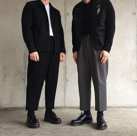 Doc Martens Suit Men, Suit And Doc Martens, Ametora Style, 1461 Outfit, 1461 Dr Martens Outfit, Dr Martens Outfit, Black Outfit Men, Doc Martens Outfit, Gala Outfit