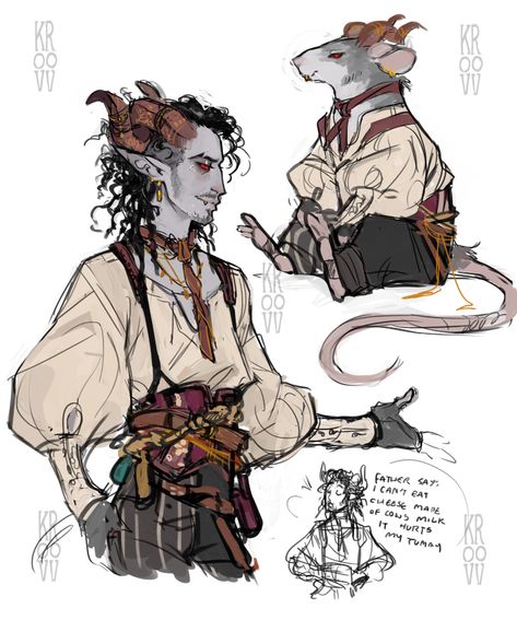 “Rat man extraordinaire ✨” Top Surgery, Person Drawing, Rat Man, Fantasy Races, Dnd Art, Pirate Theme, Visual Development, Character Ideas, Cute Art Styles