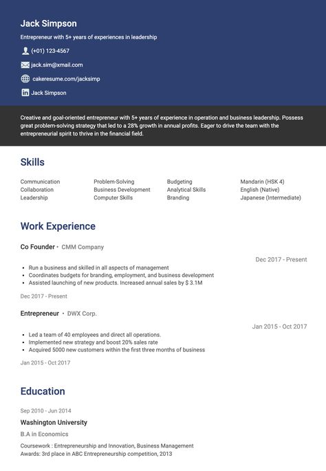 free download entrepreneur resume sample Entrepreneur Resume, Free Resume Template Download, Business Leadership, Resume Template Free, How To Organize, Career Path, Templates Free Download, Resume Examples, Co Founder