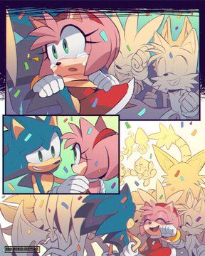 Ares on Twitter: "-"a universe where nobody wins"- (Comic 1/2) #SonicTheHedgehog https://t.co/Ze0obtCRkK" / Twitter Sonic And Amy Comics, Sonic Y Amy, Sonic Idw, Sonic Comic, Sonamy Comic, Sonic Heroes, Sonic And Amy, Sonic Funny, Sonic 3