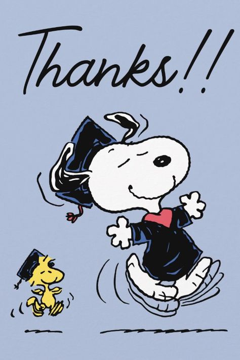 Peanuts | Snoopy & Woodstock Graduation Thank You
Send this cute Peanuts Thank You to your Graduation gift giver. Snoopy Grad Cap, Snoopy Graduation Cap, Snoopy Graduation, Charlie Brown Wallpaper, Charlie Brown Quotes, Graduation Pic Ideas, Woodstock Peanuts, College Graduation Cap Decoration, Snoopy Cartoon