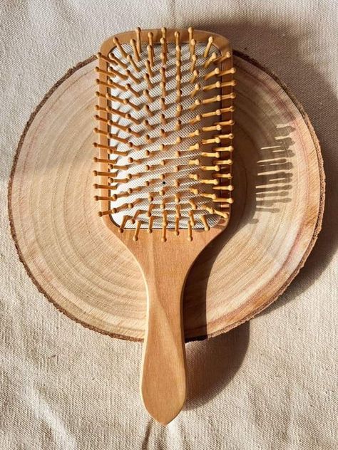 Brushes For Hair, Bamboo Hairbrush, Bamboo Hair Brush, Wooden Hair Brush, Long Shiny Hair, Oval Brush, Hair Care Tools, Bamboo Brush, Wooden Brush