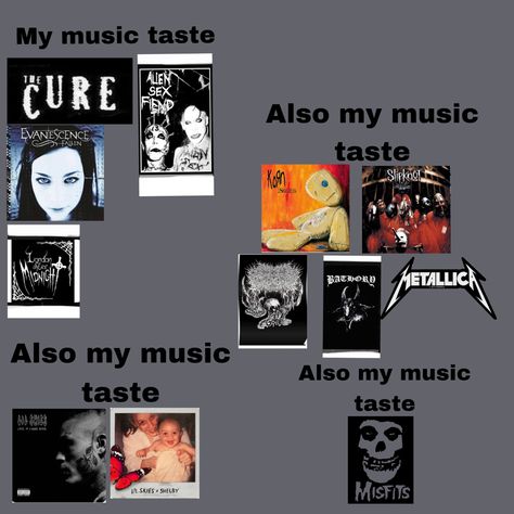 Ive got a lot of genres but i like to expand my horizons 😵‍💫 Expand Your Music Taste, Male Manipulator Aesthetic, Evanescence Aesthetic, Male Manipulator, My Music Taste, Goth Bands, Music Nerd, Music Recommendations, Band Humor