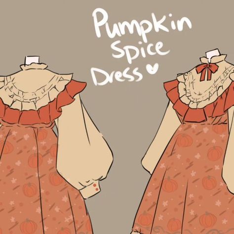 Mochipan on Instagram: "What is your favorite fall drink? I'll turn it into a dress. #fallfashion #cottagecore #cottagestyle #cottagelife #cottagedress #cottagecorefashion #kawaii #kawaiiartist #kawaiiaesthetic #pastelaesthetic #indiedesigner #fashiondesigner" Fall Clothes Drawing, Cottagecore Outfit Drawing, Cottage Dress Drawing, Orange Cottage Core Dress, White Cottagecore Dress For Fall, Cottagecore Fashion Drawing, Cottagecore Character Design, White Kawaii Dress For Halloween, Pastel Kawaii Outfits