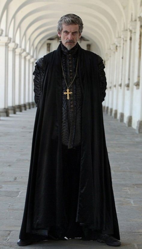 Cardinal Richelieu Peter Capaldi, Priest Oc, Cardinal Richelieu, Priest Outfit, Moda Steampunk, The Musketeers, Three Musketeers, Peter Capaldi, Moda Vintage