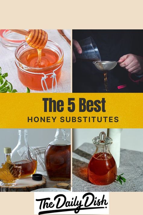 The 5 best honey substitutes Substitute For Honey, Vegan Honey Recipe, Honey Alternative, Honey Substitute, Homemade Buffalo Sauce, Coconut Syrup, Honey Brand, Vegan Guide, Liquid Stevia